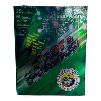 Fast & Furious White Glittering (25 Shots)